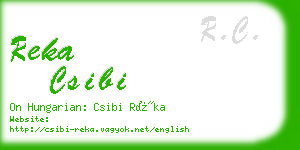 reka csibi business card